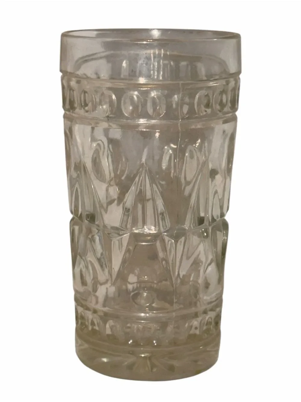 Vintage Colony Park Lane Clear Glass Tumbler Indiana Glass MCM 1957 MINT